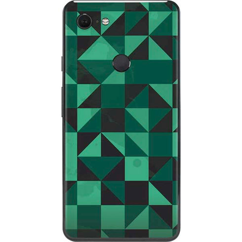 Black & Green Google Pixel 3 XL Skin